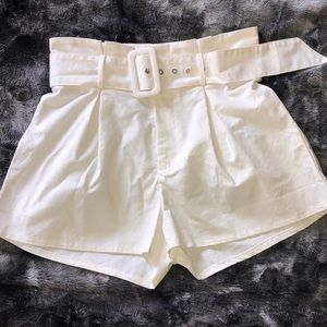 PrettyLittleThing High Waisted Paperbag Shorts